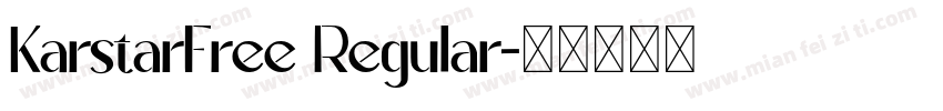 KarstarFree Regular字体转换